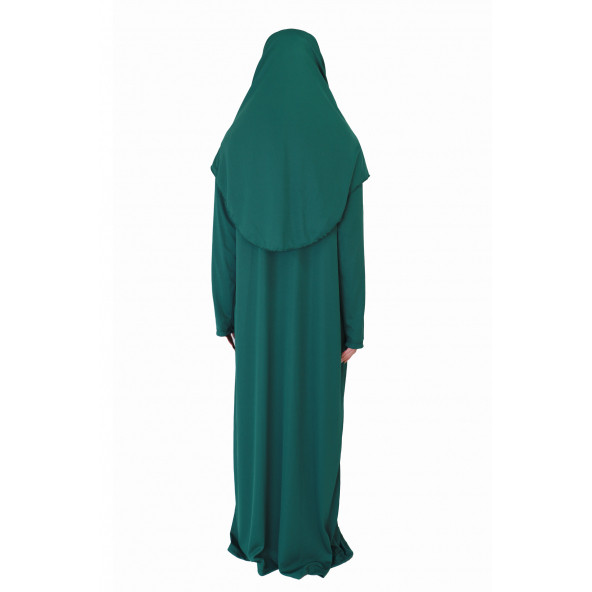 KABE YEŞİLİ FERMUARLI NAMAZ ELBİSESİ - 2