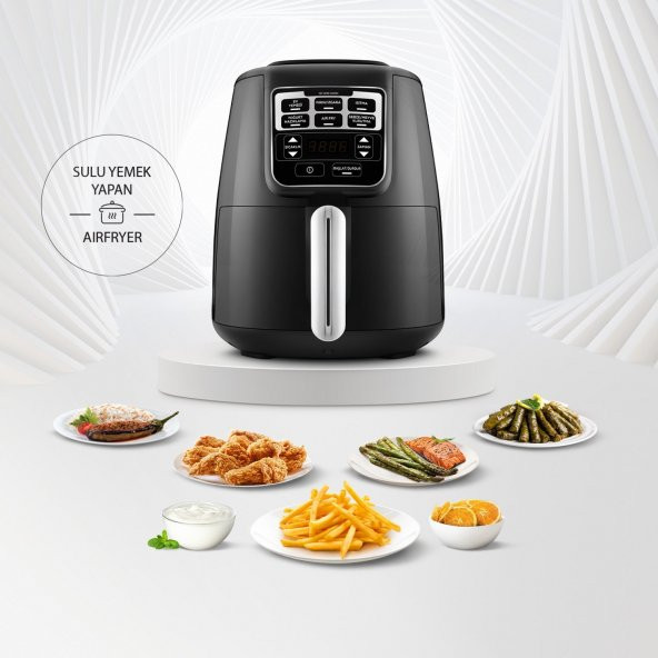Karaca Air Pro Cook Xl 2 In 1 Konuşan Airfryer Black Chrome - 2
