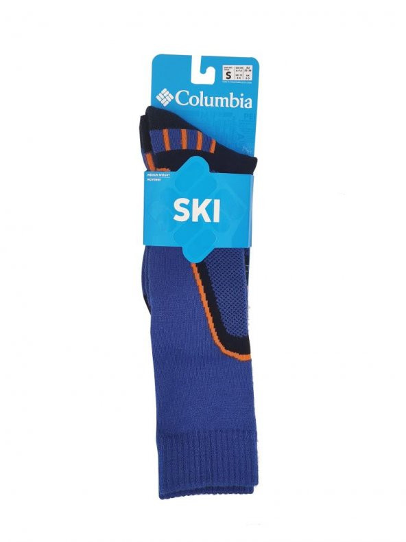 Columbia Performance SKI Slope OTC SKI Unisex Tozluk Mavi Çorap C1169N