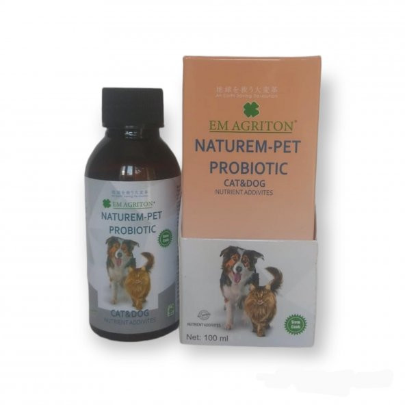 Naturem.pet Kedi & Köpek Aktif & Canlı Sıvı Probiyotik 100ml