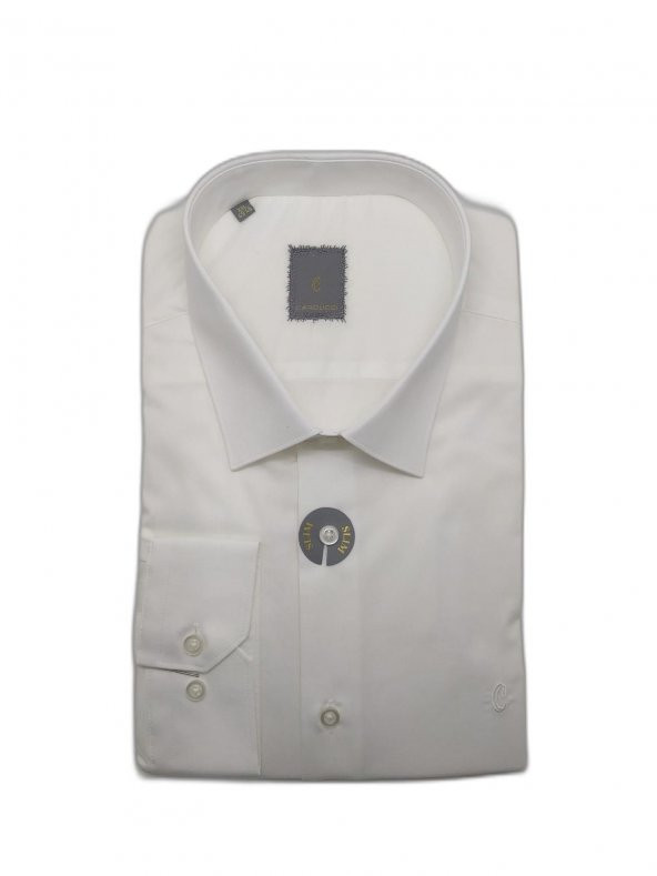 Erkek Gömlek Beyaz Uzun Kol C55-00506 UK SL WHITE