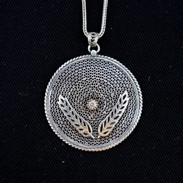 Başak Motifli Kolye Ucu