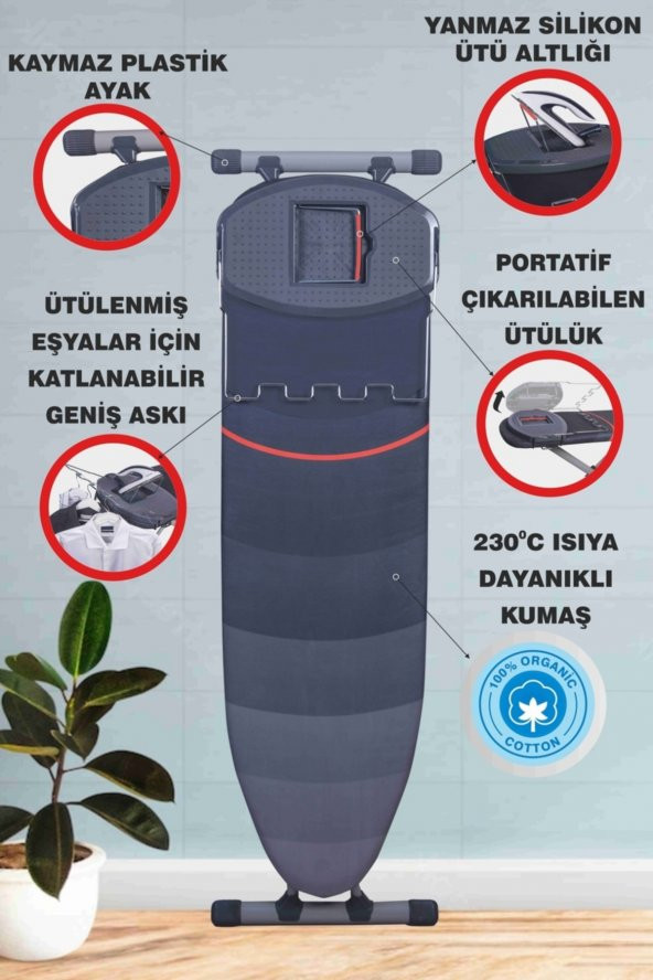 Devecioğlu Yeni Nesil Ultraboard 151 Ütü Masası - 3