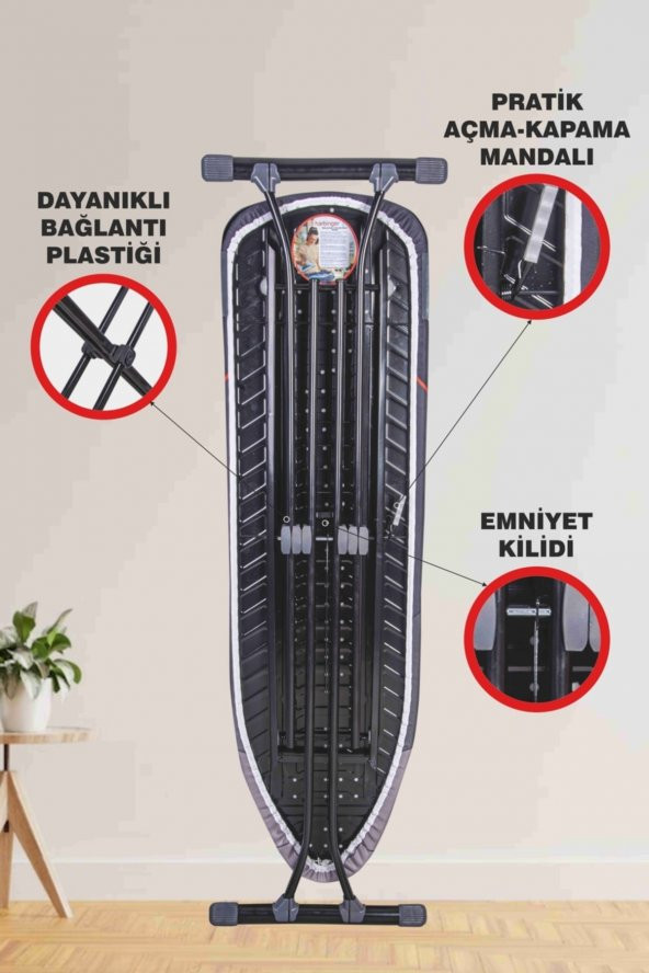Devecioğlu Yeni Nesil Ultraboard 151 Ütü Masası - 4
