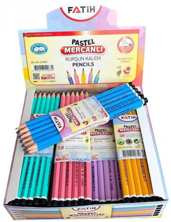 FATIH KURSUN KALEM MERCANLI PASTEL KOSELI 144 LU