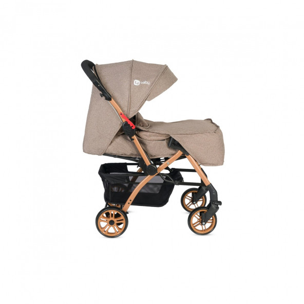 4 Baby Active Gold Travel Sistem Bebek Arabası Kahverengi - 6