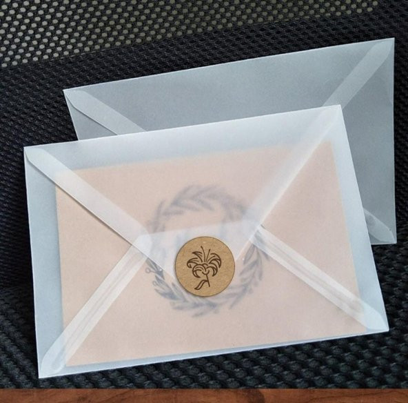 20 Adet 30 Mm Çiçek Temalı Yuvarlak Sticker Ürün Ambalaj Paket Düğün Davetiye Zarf Etiketi - 3