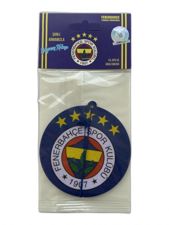 Lisanslı Dekoratif Fenerbahçe 5 Yıldızlı Arma Oto Asma Koku