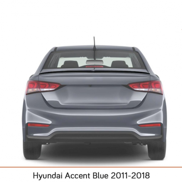 Sunplex Hyundai Accent Blue Bagaj Üstü Spoiler Piano Black 2011-2018