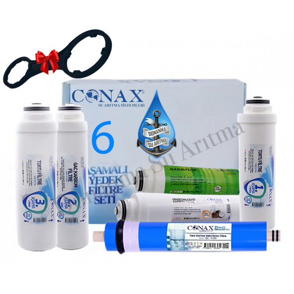 CONAX CLASS 6 AŞAMALI TAK ÇEVİR FİLİTRE SETİ (ORJİNAL CONAX  MEMBRAN)