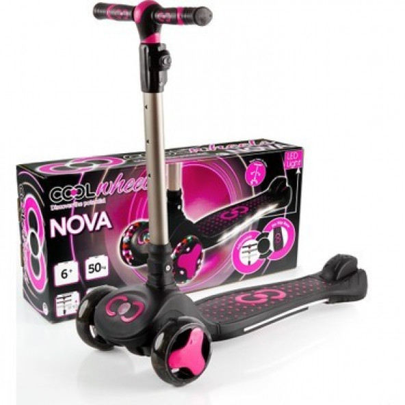 Cool Wheels Nova ışıklı Scooter 6 yaş + Pembe