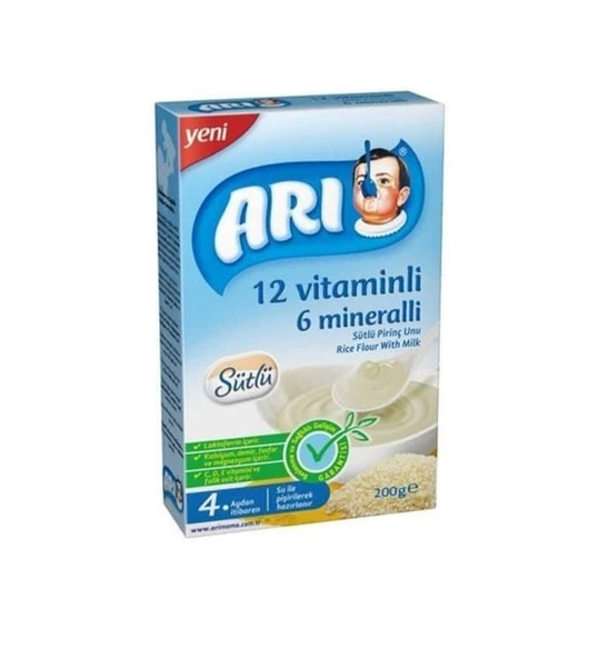 ARI MAMA 200GR SÜTLÜ VİTAMİNLİ PİRİNÇ UNU