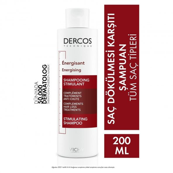 Vichy Dercos Energising Saç Dökülmesine Karşı  Şampuan 200 ml