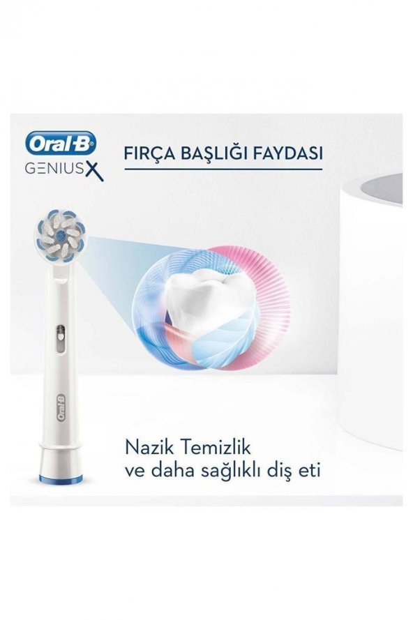 Oral-B Genius X AI Art of Brushing RoseGold Şarj Edilebilir Diş Fırçası (4210201295655) - 8