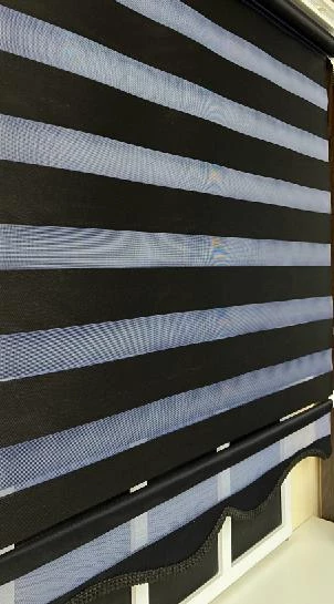 StorBurada Zebra Stor Perde Siyah Etek Dilimli STB-400-V15  Siyah 180 x 200 - 4