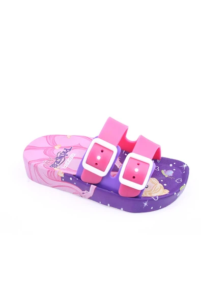 Gezer 13129 Unısex Çocuk Kaydırmaz Plaj Havuz Banyo Günlük Terlik - Resim 8