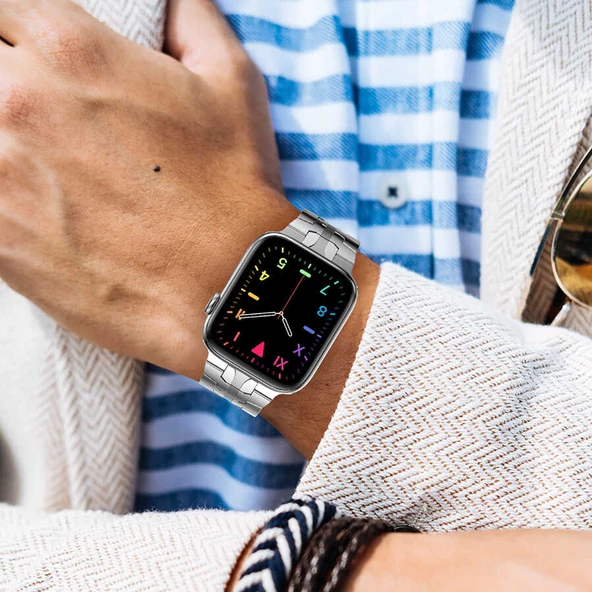Apple Watch 7 45mm KRD-63 Metal Kordon - 8
