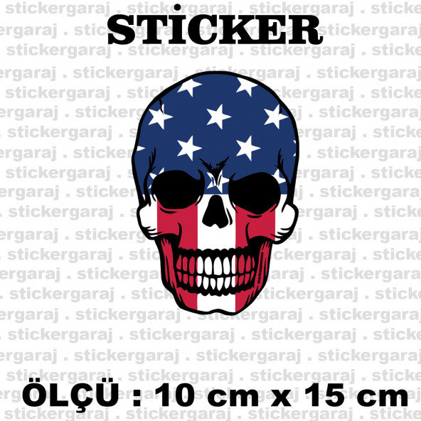 Amerika kuru kafa sticker 2 ADET