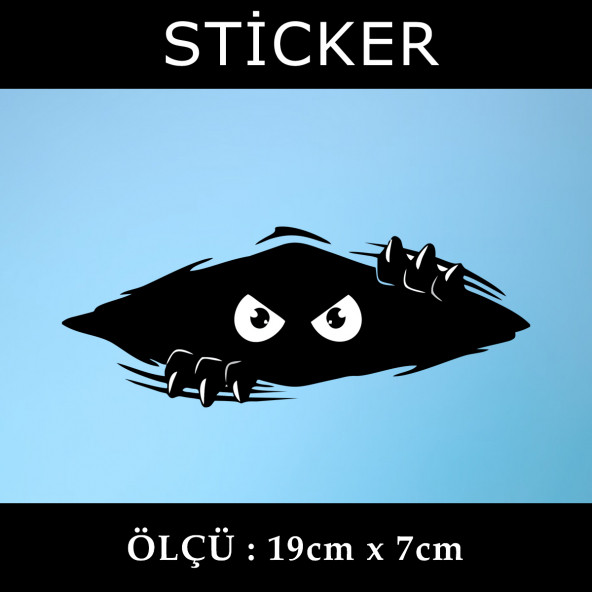 Araba hayalet sticker 2 ADET