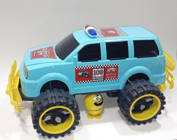 Sallabaş Hediye Dev Tekerlekli Jumbo 46cm Arazi Aracı Off Road 4x4 Jeep Süper Gösterişli Oyuncak - 2