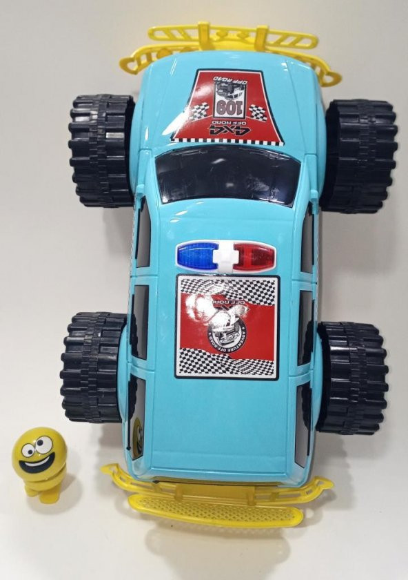 Sallabaş Hediye Dev Tekerlekli Jumbo 46cm Arazi Aracı Off Road 4x4 Jeep Süper Gösterişli Oyuncak - 3