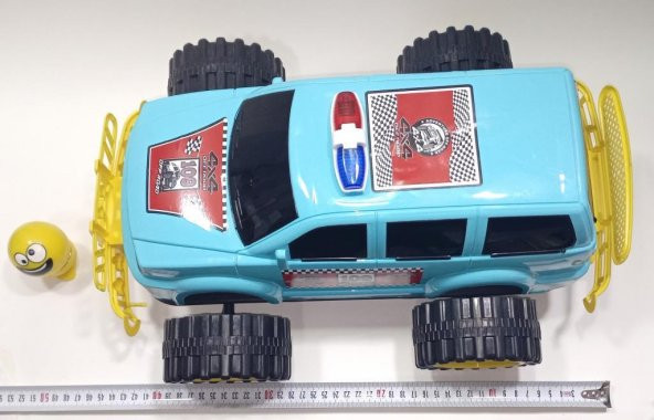 Sallabaş Hediye Dev Tekerlekli Jumbo 46cm Arazi Aracı Off Road 4x4 Jeep Süper Gösterişli Oyuncak - 4