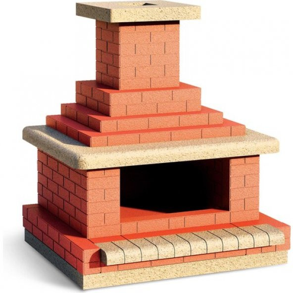 Eshel Maket Tuğla Şömine 1/12 Set ürün görseli 1