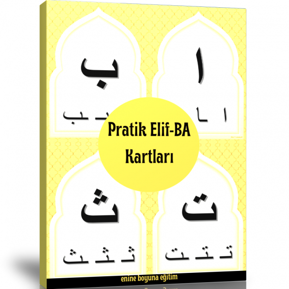 Pratik Elif-BA Kartları (Laminasyonlu SERT Kartlar)