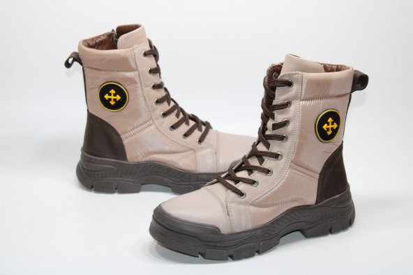 CASSO HAKİKİ DERİ KAYMAZ KAUÇUK TABAN BAĞCIKLI FERMUARLI KADIN KARBOTU - 2