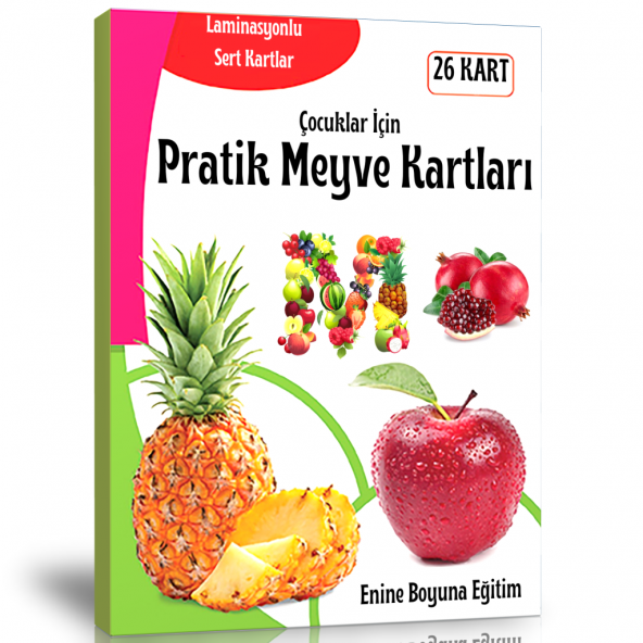 Pratik Meyve Kartları (Laminasyonlu SERT Kartlar) ürün görseli 1