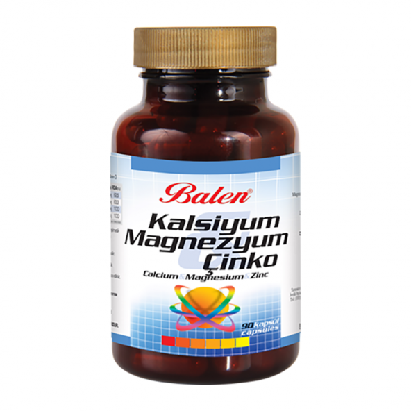 Balen Kalsiyum Magnezyum Çinko 90 Kapsül - 1