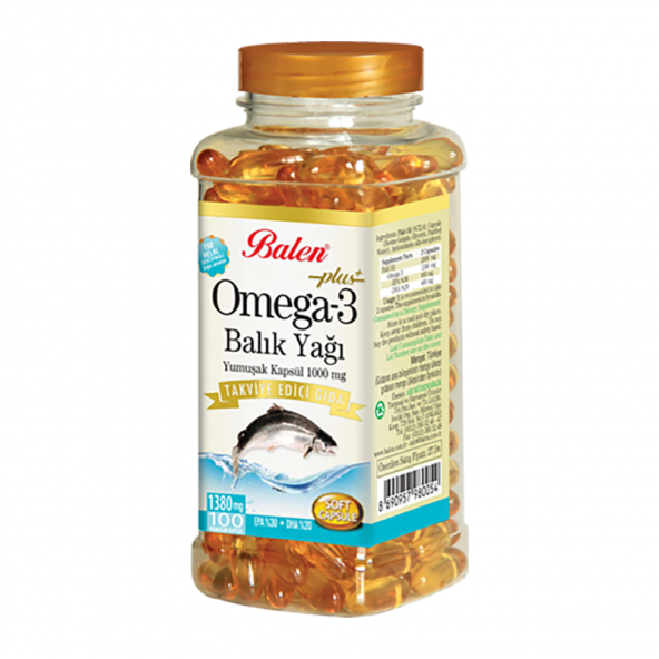 Balen Omega 3 Balık Yağı Yumuşak Kapsül 1380 Mg*100