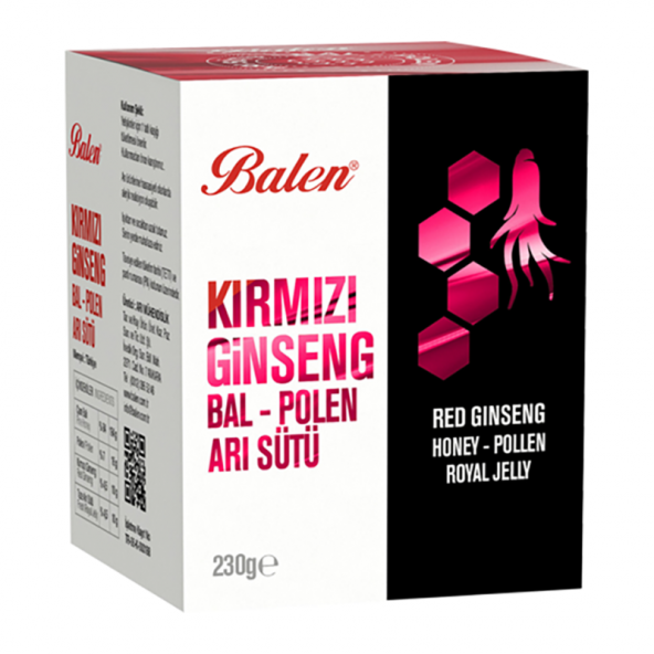 Balen Bal Polen Ginseng Arı Sütü Karışımı Macunu 230 gr