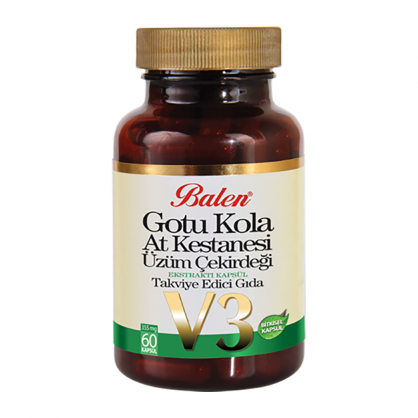 Balen Gotu Kola At Kestanesi Üzüm Çekirdeği  355 Mg*60 Kapsül