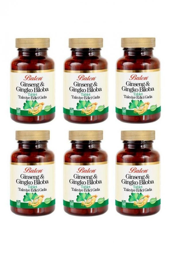 Balen Ginseng Ginkgo Biloba Tablet 720mg*120 6 Adet - 1