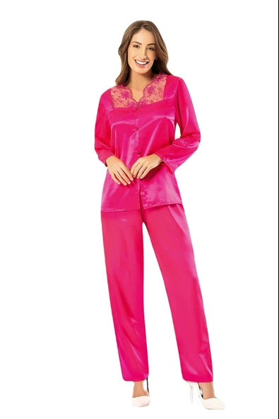 FAAL SATEN DANTELLİ PİJAMA TAKIM 4610