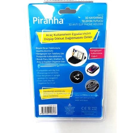 Piranha 5412 3D Kaydırmaz Telefon TutucuPiranha 5412 3D Kaydırmaz Telefon Tutucu - 3