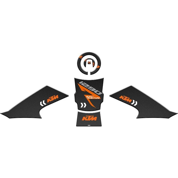 Skm Ktm 1290 Super Adventure 2021 - 2022 Uyumlu Tank Pad Set 002 ürün görseli