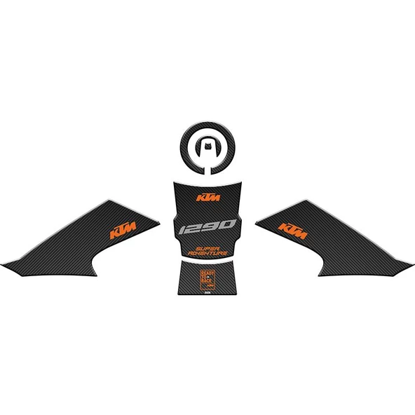 Skm Ktm 1290 Super Adventure 2021 - 2022 Uyumlu Tank Pad Set 001