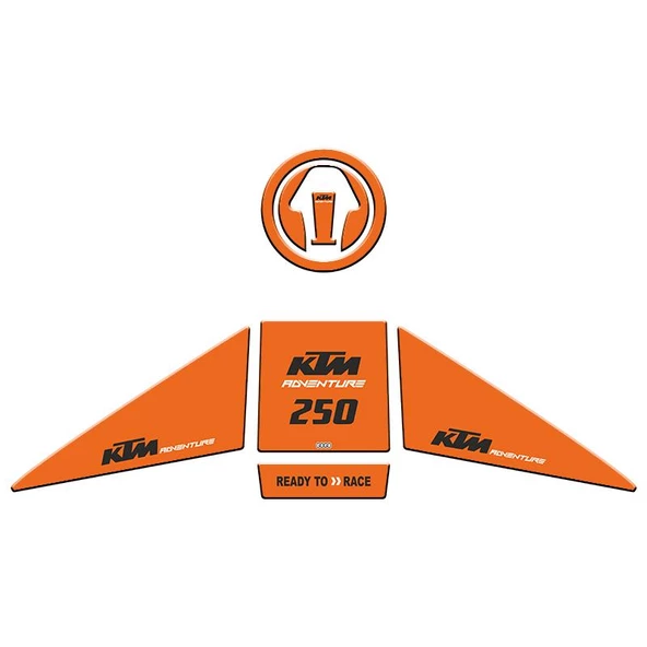 Skm Ktm 250 Adventure 2019 - 2022 Uyumlu Tank Pad Set 002 ürün görseli