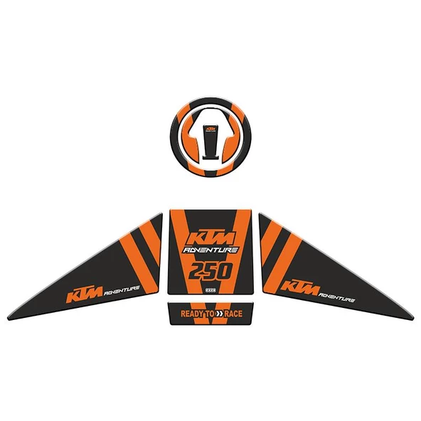 Skm Ktm 250 Adventure 2019 - 2022 Uyumlu Tank Pad Set 003 ürün görseli