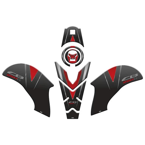 Honda Cb250R 2018 - 2024 Uyumlu Tank Pad Set 005