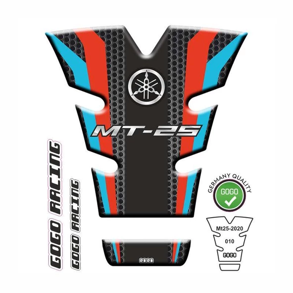 Yamaha Mt25 2020 - 2024 Uyumlu Tank Pad 010 ürün görseli