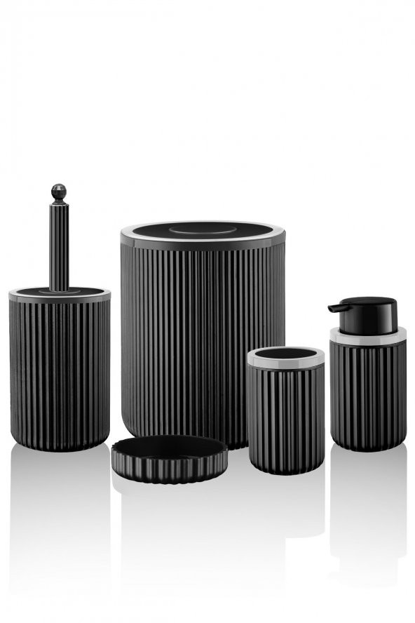 5 Parça Banyo Set Siyah - 2