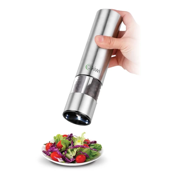 KİWİ KSPG 4806 PİLLİ-LED IŞIKLI OTOMATİK TUZ-KARABİBER DEĞİRMENİ - 2