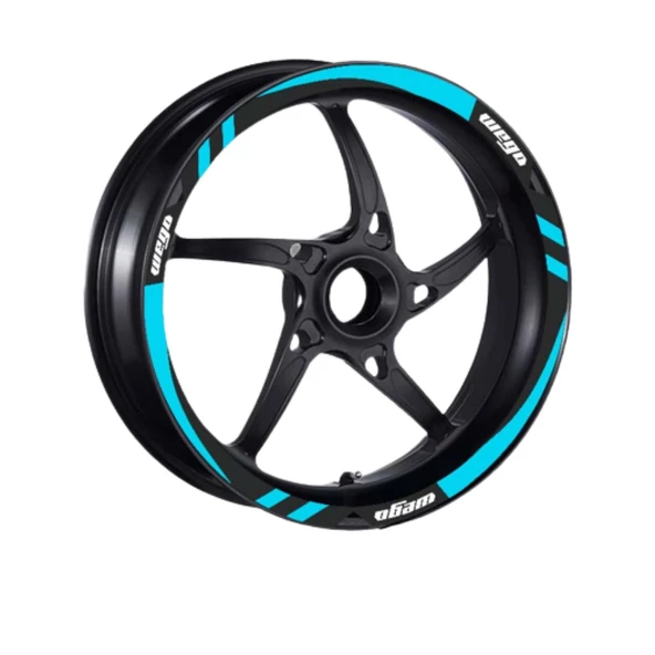 Tvs Wego 110 2012 - 2024 Uyumlu Mavi 1 Set Jant Şeridi ürün görseli