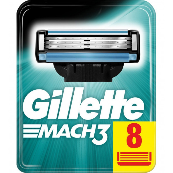 GILLETTE MACH 3 8'Lİ YEDEK TIRAŞ BIÇAĞI