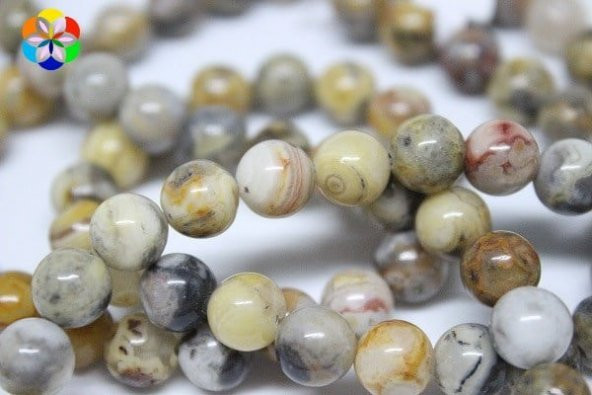 Akik Taşı YARIM Dizi 8mm (6001) (18cm uzunluğundadır) ürün görseli