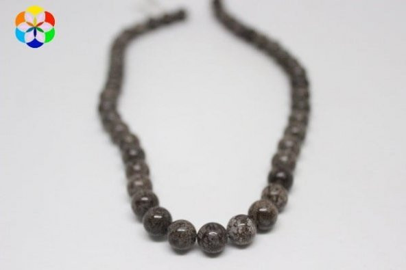 Jasper Taşı YARIM Dizi 8mm (8176) (18cm uzunluğundadır) - Resim 2