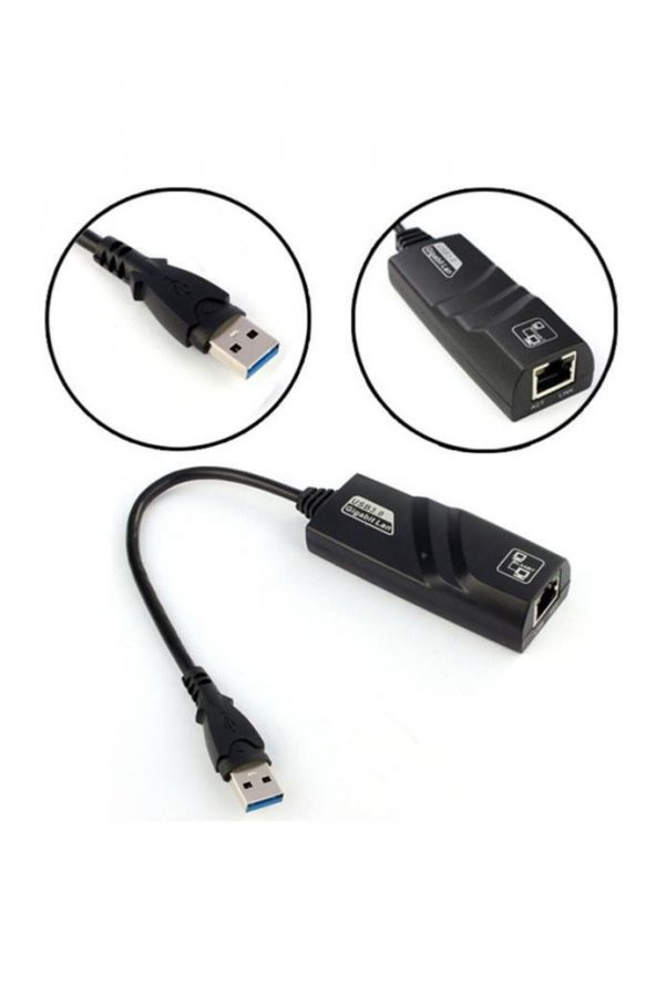 Usb 3.0 To Ethernet Çevirici Dönüştürücü Adaptör (gigabit Destekli) - 3